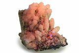 Calcite Crystal Cluster on Galena & Pyrite - Fluorescent! #257288-3